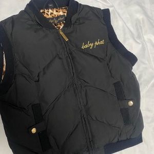 Baby phat black jacket vest size M